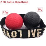 Chaoduo Shop 2 Adet 20G Top Seti Stili Boks Refleks Hız Yumruk Topu Mma Sanda Boksör Yükseltme Reaksiyon Kuvveti El Göz Eğitim Seti Stres Spor Salonu Boks Muay Thai Egzersiz (Yurt Dışından) - Beyaz