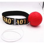 Chaoduo Shop 20G Kırmızı Pu Top Stili Boks Refleks Hız Yumruk Topu Sanda Boxer Yükseltme Reaksiyon Kuvveti El Göz Eğitim Seti Stres Spor Salonu Boks Muay Thai Egzersiz (Yurt Dışından) - Beyaz
