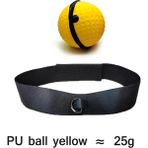 Chaoduo Shop 25G Sarı Top Seti Stili Boks Refleks Hız Yumruk Topu Mma Sanda Boksör Yükseltme Reaksiyon Kuvveti El Göz Eğitim Seti Stres Spor Salonu Boks Muay Thai Egzersiz (Yurt Dışından) - Beyaz