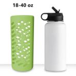 Chaoduo Shop 32OZ Yeşil Stil 1 Adet Şişe Koruyucu Kapak Silikon Kaymaz Çizmeler Kollu Bardak Kapağı Oz Hydro-Flask Flask Su Şişesi Için (Yurt Dışından) - Kamp pişirme malzemeleri