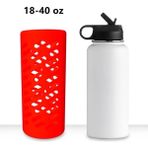 Chaoduo Shop 40 Oz Kırmızı Stil 1 Adet Şişe Koruyucu Kapak Silikon Kaymaz Çizmeler Kollu Bardak Kapağı Oz Hydro-Flask Flask Su Şişesi Için (Yurt Dışından) - Kamp pişirme malzemeleri