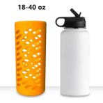 Chaoduo Shop 40 Oz Turuncu Tarzı 1 Adet Şişe Koruyucu Kapak Silikon Kaymaz Çizmeler Kollu Bardak Kapağı Oz Hydro-Flask Flask Su Şişesi Için (Yurt Dışından) - Kamp pişirme malzemeleri