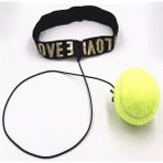 Chaoduo Shop 60G Sarı Tenis Stili Boks Refleks Hız Yumruk Topu Sanda Boxer Yükseltme Reaksiyon Kuvveti El Göz Eğitim Seti Stres Spor Salonu Boks Muay Thai Egzersiz (Yurt Dışından) - Beyaz
