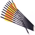 Chaoduo Shop 6PCS16INCHO Tarzı Spot Inç Okçuluk Karbon Arrowe 400 W 4 "açık Eğitim Avcılık Çekimi Için Kanatlı Tatar Yayı Cıvataları (Yurt Dışından) - Renkli