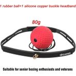 Chaoduo Shop 80G Top Seti B Stili Boks Refleks Hız Yumruk Topu Sanda Boxer Yükseltme Reaksiyon Kuvveti El Göz Eğitim Seti Stres Spor Salonu Boks Muay Thai Egzersiz (Yurt Dışından) - Beyaz