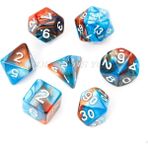 Chaoduo Shop 9A20088-BL Stili Et Zindanlar ve Ejderhalar Için Trpg Masa Oyunu Için Akrilik Çokyüzlü Zar D4-D20 (Yurt Dışından) - Renkli