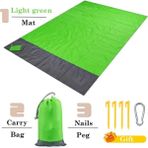 Chaoduo Shop Açık Yeşil Tarzı 200CM x 210CM Su Geçirmez Kamp Mat Plaj Battaniyesi Açık Taşınabilir Hafif Mattreknic Battaniye Turizm Zemin Halı Katlanır Çadır (Yurt Dışından) - Renkli - kamp matı