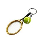 Chaoduo Shop Altın Tarzı Tenis Anahtarlık Simülasyon Mini Tenis Raketi Top Anahtarlık Kolye Çanta Anahtarlık Aksesuarları Anahtar Aksesuar Teaped Kolye (Yurt Dışından) - Renkli