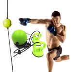 Chaoduo Shop Ayarlanabilir Vantuz Boks Refleks Hız Topu El Göz Tepki Eğitimi Yumruk Dövüş Topu Fitness Ekipmanları Aksesuarları (Yurt Dışından) - Beyaz
