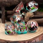Chaoduo Shop Bambu Tarzı Panda Et Animal Dnd Zar D&d Zar Seti D4 D6 D8 D10 D% D12 D20 Çokyüzlü Oyunlar Zar Seti Masa Oyunları Için Mtg Rpg (Yurt Dışından) - Renkli