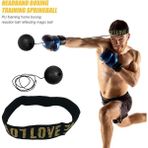Chaoduo Shop Boks Refleks Hız Yumruk Topu Mma Sanda Boksör Yükseltme Reaksiyon Kuvveti El Göz Eğitim Seti Stres Spor Salonu Boks Muay Thai Egzersiz (Yurt Dışından) - Beyaz
