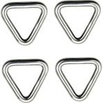 Chaoduo Shop Delta Yüzük 4 x 25 mm Stili 5 Adet O Ring & D Ring Paslanmaz Çelik Cilalı Kaynaklı Genişlik Kayık Tekne Aksesuarları Deniz Şişme Bot (Yurt Dışından) - Renkli - teknecilik malzemeleri