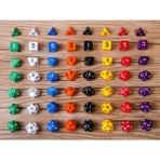 Chaoduo Shop Et Dnd Zar Çokyüzlü Zar Mtg Rpg Masa Oyunları Karışık Renkli Zar D4-D20 Çok Yönlü Zar Eğlence Oyun Aksesuarları (Yurt Dışından)