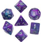 Chaoduo Shop GA02 Mor Siyah Stil Et Sparkle Galaxy Dnd Zar D&d Dice D4 D6 D8 D10 D% D12 D20 Çokyüzlü Oyunlar Zar Seti Masa Oyunları Için Mtg Rpg (Yurt Dışından) - Renkli