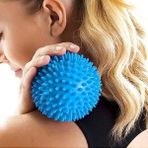 Chaoduo Shop Gümüş Tarzı 7.cm Pvc Dikenli Masaj Topları Rulo Yoga Fitness Topları Kas Relax Tetik Noktası El Ayak Omurga Rölyef Sağlıklı Bakım Aracı (Yurt Dışından)