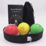 Chaoduo Shop J Tarzı Boks Refleks Hız Yumruk Topu Sanda Boxer Yükseltme Reaksiyon Kuvveti El Göz Eğitim Seti Stres Spor Salonu Boks Muay Thai Egzersiz (Yurt Dışından) - Beyaz