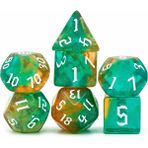 Chaoduo Shop Kahverengi Mavi Tarzı Et Yeni Orak Yazı Tipi Dnd Zar Seti D4~D20 Warhammer Dungeons And Dragons Için Çokyüzlü Zar Rol Yapma Masa Oyunu ​rpg D&d (Yurt Dışından) - Renkli