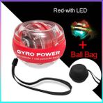 Chaoduo Shop Kırmızı-Led-Çanta Stili Autostart Powerball Bilek Gücü Gyro Topu El Önkol Güçlendirme LED Jiroskop Topu Kol Kas Fitness Eğitim Ekipmanları (Yurt Dışından) - Renkli