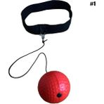 Chaoduo Shop Kırmızı Stil Boxer Raising Reaction Force Hand Eye Boxing Reflex Speed Punch Ball Sanda Training Set Stress Boxing Muay Punching Ball (Yurt Dışından) - Renkli