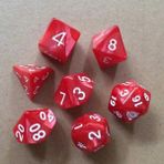 Chaoduo Shop Kırmızı Stil Et Akrilik Çokyüzlü Zar Trpg Dnd Gameet D4 D6 D8 D10 D12 D20 Çok Taraflı Masa Oyunu Yeni Yıl Oyuncakları Hediyeler (Yurt Dışından) - Renkli