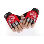 Chaoduo Shop Kırmızı Stil Tek Boyut Rayseeda Kurt Yarım Parmak Ağırlık Kaldırma Eldivenleri Ayarlanabilir Yaz Nefes Koşu Sürme Spor Bisiklet Eldivenleri Erkekler Kadınlar Için (Yurt Dışından) - Renkli - Standart