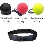 Chaoduo Shop Koyu Gri Tarzı Boks Refleks Hız Yumruk Topu Mma Sanda Boksör Yükseltme Reaksiyon Kuvveti El Göz Eğitim Seti Stres Spor Salonu Boks Muay Thai Egzersiz (Yurt Dışından) - Beyaz