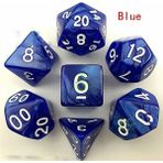 Chaoduo Shop Mavi Stil Et 6colors Çok Yönlü Zar D&d D4 D6 D8 D10 D% D12 D20 Çokyüzlü Oyunlar Zar Seti Masa Oyunu Eğlencesi Zar (Yurt Dışından) - Renkli