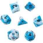 Chaoduo Shop Mavi ve Beyaz Tarzı Et Akrilik Çokyüzlü Şeffaf Taraflı Zar Trpg Masa Oyunu D4-D20 Dungeons & Dragon D&d Rpg Poly Table Board Game (Yurt Dışından) - Renkli