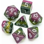 Chaoduo Shop Mor Yeşil Sarı Stil Et Dnd Zar 3 Katmanlar Glitter D&d Zar D4 D6 D8 D10 D% D12 D20 Çokyüzlü Oyunlar Masa Oyunları Için Zar Seti Mtg Rpg (Yurt Dışından) - Renkli