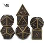 Chaoduo Shop NO.140 Stili Et Metal Zar Seti D&d D20 D12 D10 D% D8 D6 D4 Zar Oyunu Için Dnd Rpg Mtg Masa Oyunları Dices Masa Oyunu Kutusu Çanta (Yurt Dışından) - Renkli