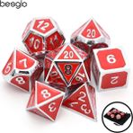 Chaoduo Shop NO.492 Stili Rpg Dnd Mtg Masa Oyunları Için Metal Zar Emaye Boya Siyah Ipli Kılıf Seti (Yurt Dışından) - Renkli