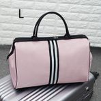 Chaoduo Shop Pembe L Tarzı Kadın Gecelik Haftasonu Spor Çantası Bayanlar Şerit Yaga Büyük Seyahat Çantası Hafif Erkekler Katlanabilir Açık Çanta Kore XA37WB (Yurt Dışından) - Renkli