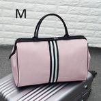 Chaoduo Shop Pembe M Stili Kadın Gecelik Haftasonu Spor Çantası Bayanlar Şerit Yaga Büyük Seyahat Çantası Hafif Erkekler Katlanabilir Açık Çanta Kore XA37WB (Yurt Dışından) - Renkli