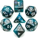 Chaoduo Shop Poludie Et Siyah Mavi Glitter Dnd Zar Seti D4 D6 D8 D10 D% D12 D20 Rol Oynama Için Çokyüzlü Zar Masa Oyunu Rpg Mtg D&d (Yurt Dışından) - Renkli