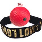 Chaoduo Shop Pu Kırmızı Stil Boksör Yükseltme Tepki Kuvveti El Göz Boks Refleks Hız Yumruk Topu Sanda Eğitim Seti Stres Spor Salonu Boks Muay Boks Topu (Yurt Dışından) - Beyaz
