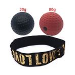 Chaoduo Shop Pu Siyah Kauçuk Tarzı Boks Refleks Hız Yumruk Topu Mma Sanda Boksör Yükseltme Reaksiyon Kuvveti El Göz Eğitim Seti Stres Spor Salonu Boks Muay Thai Egzersiz (Yurt Dışından) - Beyaz