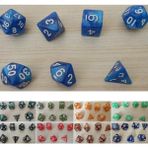 Chaoduo Shop Resim Stili Olarak Et Dnd Masa Oyunları Için Çokyüzlü Zar Seti Rpg Mtg D4 D6 D8 D10 D% D12 Dolors For Select 2021 (Yurt Dışından) - Renkli