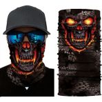 Chaoduo Shop S008 Stili Süper Kahraman Venom Joker Kafatası 3D Dikişsiz Bandana Motosiklet Bisiklete Binme Yarım Yüz Maskesi Buffs Eşarp Kadın Erkek Işlevli Boyun Sıcak (Yurt Dışından) - Renkli - Standart