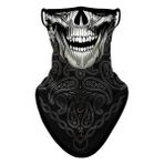 Chaoduo Shop SA210022 Stili 3D Paisley Kafatası Yüz Maskesi Bandana Nefes Alabilir Sporlar Anonim Bandanalar Korkunç Maske Kayak Üçgen Eşarp Yürüyüş Koşu Boyun Körüğü (Yurt Dışından)