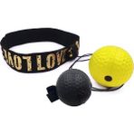 Chaoduo Shop Sarı Siyah Stil Boks Refleks Hız Yumruk Topu Sanda Boksör Yükseltme Tepki Kuvveti El Göz Eğitim Seti Stres Spor Salonu Boks Muay Boks Topu (Yurt Dışından) - Beyaz