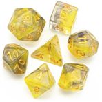 Chaoduo Shop Sarı ve Gri Tarzı Et Dnd Zar Çift Renkler Girdap D&d Zar D4 D6 D8 D10 D% D12 D20 Çokyüzlü Oyunlar Masa Oyunları Için Zar Seti Mtg Rpg (Yurt Dışından) - Renkli