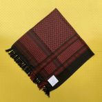 Chaoduo Shop Siyah Kırmızı Stil 110X110CM Kadın Eşarp Bandana, Filistin Fular Şal Yaka, Askeri Taktik Erkek Eşarp Keffiyeh Filistin Shemagh Boyunbağı Shemag (Yurt Dışından)
