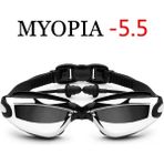 Chaoduo Shop Siyah Miyopi -5.5 Tarzı Yetişkin Dalış Gözlükleri Optik Yüzme Gözlüğü Erkek Kadın Miyopi Havuzu Kulak Tıkacı Profesyonel Su Geçirmez Yüzme Gözlük Reçetesi (Yurt Dışından) - Renkli