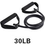 Chaoduo Shop Siyah Stil 5 Seviye Çekme Halatı Fitness Egzersizleri Kolları ile Direnç Bantları Yoga Elastik Halat Eğitmeni Gym Fitness Band Güç Eğitimi (Yurt Dışından) - Renkli - Standart