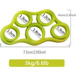 Chaoduo Shop Stil 5 Stil 1 Adet Profesyonel El Kavrama Halkası Lb Silikon Parmak Kuvvet Eğitmeni Spor Salonu Crossfit Elastik Parmak Gücü Egzersiz Sapları (Yurt Dışından) - Siyah