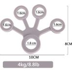 Chaoduo Shop Stil 8 Stil 1 Adet Profesyonel El Kavrama Halkası Lb Silikon Parmak Kuvvet Eğitmeni Spor Salonu Crossfit Elastik Parmak Gücü Egzersiz Sapları (Yurt Dışından) - Siyah