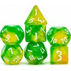 Chaoduo Shop Yeşil Sarı Stil Et Yeni Orak Yazı Tipi Dnd Zar Seti D4~D20 Warhammer Dungeons And Dragons Için Çokyüzlü Zar Rol Yapma Masa Oyunu ​rpg D&d (Yurt Dışından) - Renkli