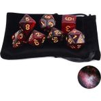 Chaoduo Shop Yılan Kuyruğu Stili Nebula Glitter Çokyüzlü 7 Parçalı Zar Seti D4 D6 D8 D10 D% D12 D20 Rpg Dnd Masa Oyunları Için (Yurt Dışından) - Renkli