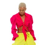 CHAOUICHE CHAZ0132 Peace Top Pembe Kadın Tişört
