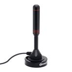 Chaowei DVB50 Yüksek Kazançlı Freeview TV Anteni Manyetik Tabanlı Taşınabilir İç Mekan/Dış Mekan Dijital Anten Freeview TV/USB TV Tuner/4K/DAB Radyo 6.5 Feet Koaksiyel Kablo